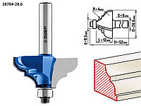 Фреза кромочная калевочная №3 ЗУБР 28,6x12мм, радиус 4мм