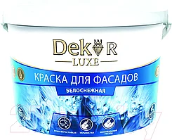 Краска ВД-АК 111 DEKOR для фасадов белоснежная 7кг