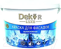 Краска ВД-АК 111 DEKOR для фасадов белоснежная 3кг