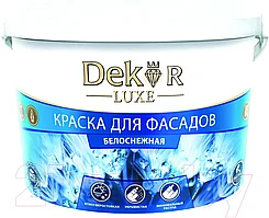 Краска ВД-АК 111 DEKOR для фасадов белоснежная 3кг
