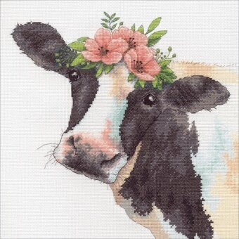 Набор для вышивания крестом «Милая корова».("Sweet Cow")