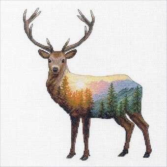 Набор для вышивания крестом «Живописный олень».("Deer Scene") - фото 1 - id-p178421122