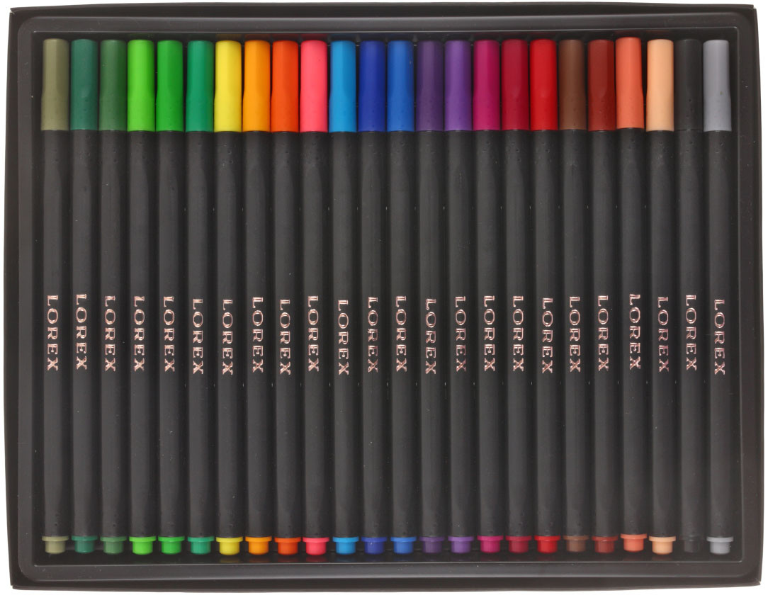  Lorex Pro-Draw Superior 24 цвета, толщина линии 1-2 мм .