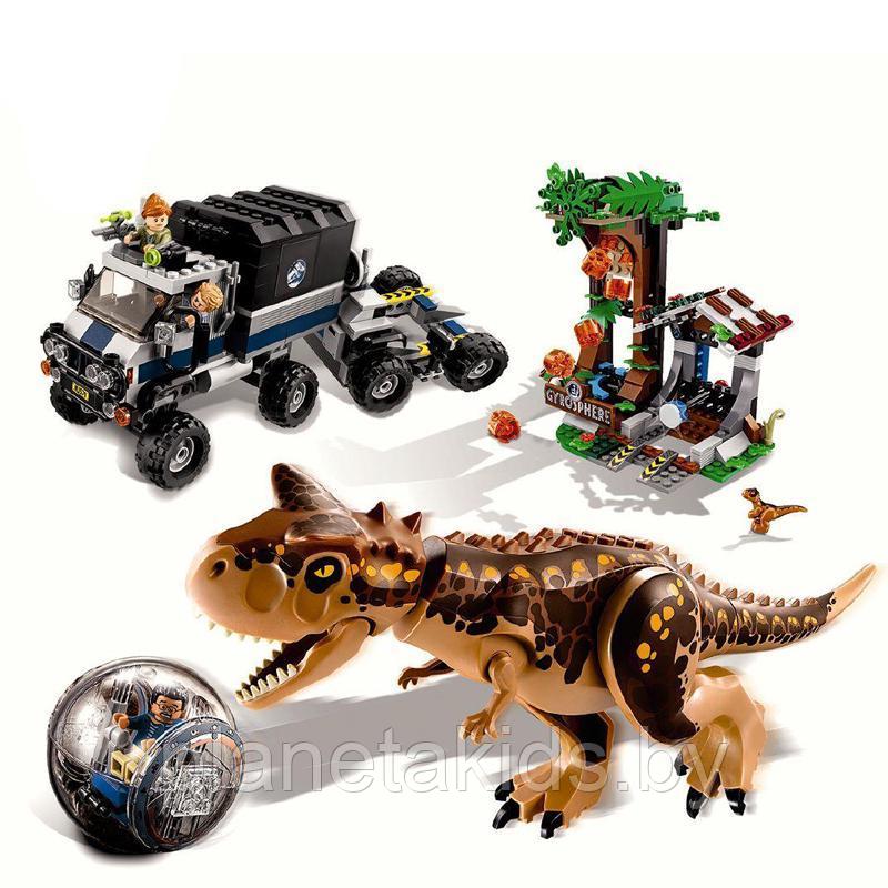 Конструктор Bela Юрский период "Побег в гиросфере от карнотавра" 10926, 595 дет., аналог Lego Jurassic world - фото 2 - id-p178425243