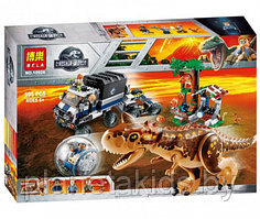 Конструктор Bela Юрский период "Побег в гиросфере от карнотавра" 10926, 595 дет., аналог Lego Jurassic world