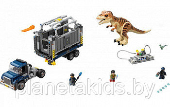 Конструктор Bela Юрский период Транспорт для перевозки Ти-Рекса 10927, 638 дет., аналог Lego Jurassic world - фото 2 - id-p178425546