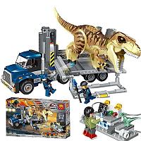 Конструктор Bela Юрский период Транспорт для перевозки Ти-Рекса 10927, 638 дет., аналог Lego Jurassic world