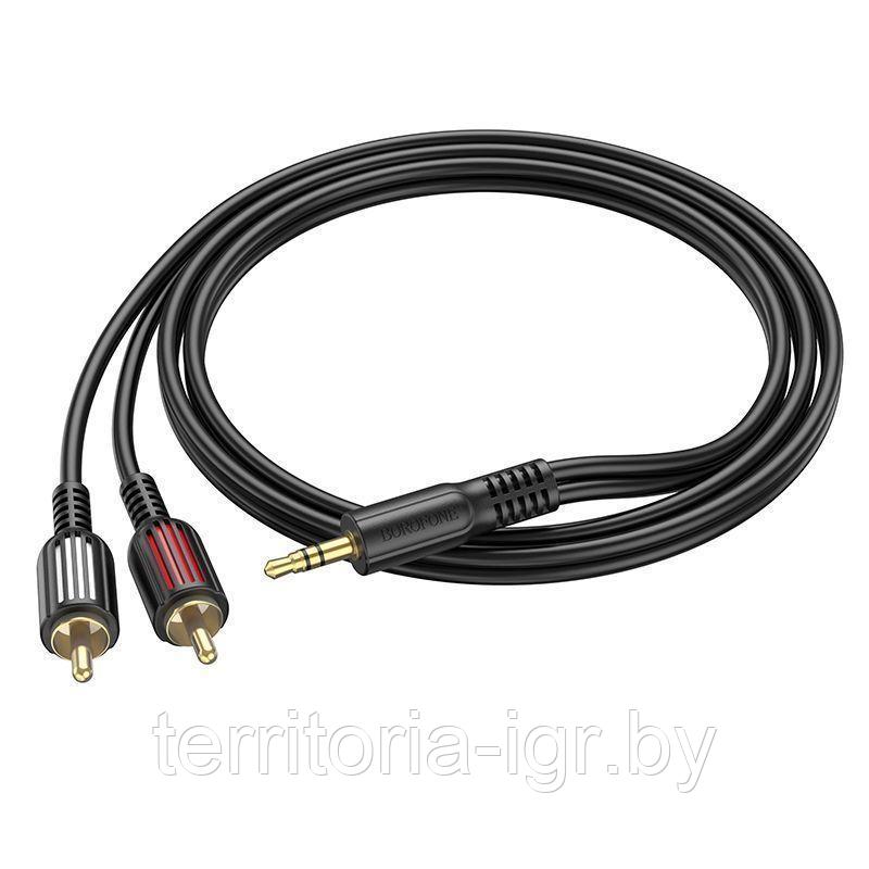 Акустический кабель BL11 3.5 Jack (M) - 2xRCA (M), 1,5 м Borofone - фото 3 - id-p178425744