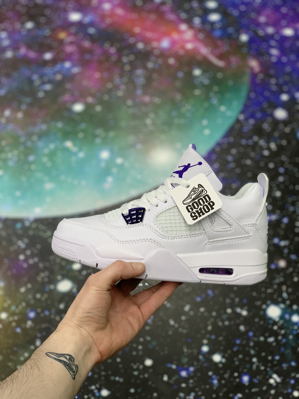 Кроссовки Air Jordan 4 Retro White Violet