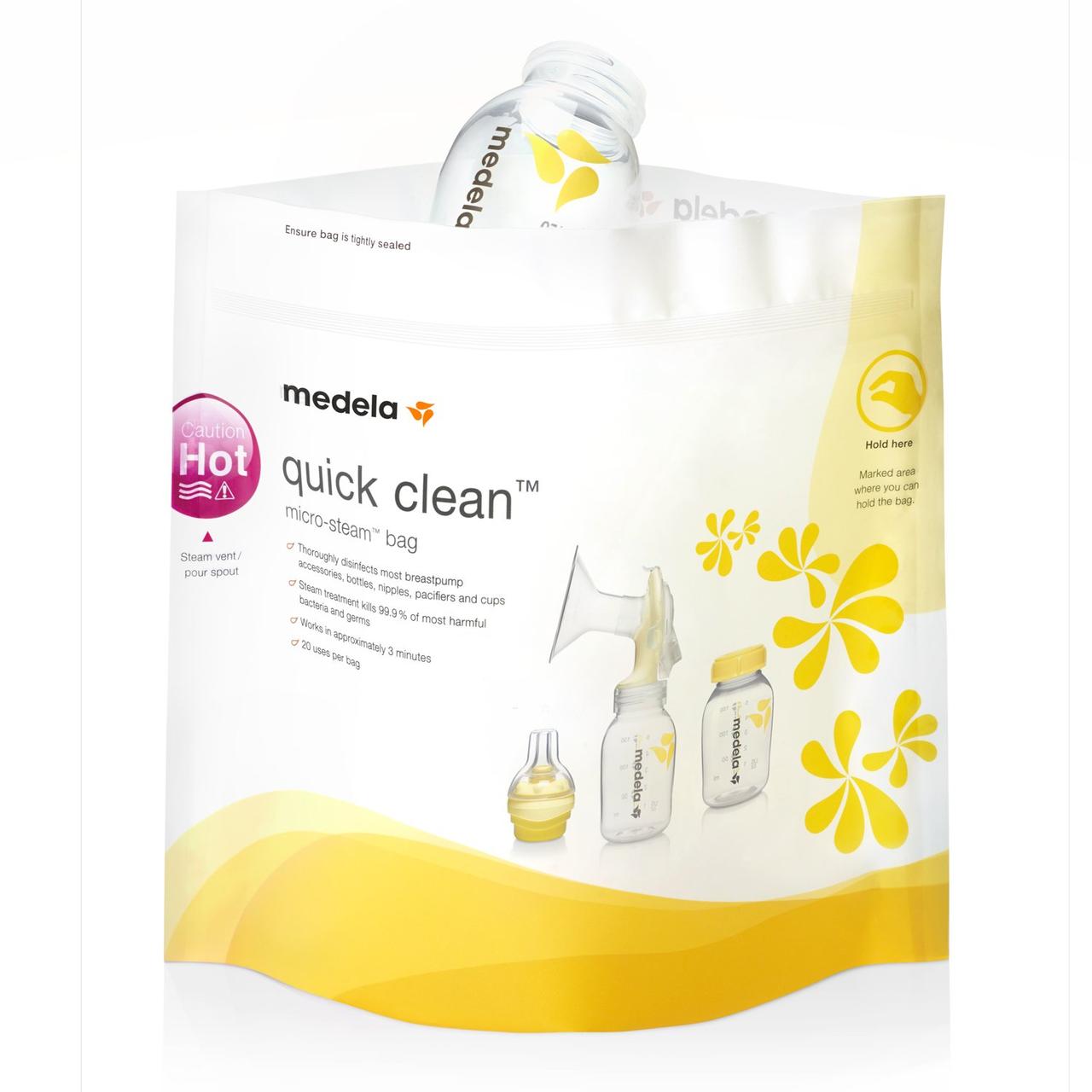 Пакеты для стерилизации молока Medela в СВЧ Quick Clean 5 шт - фото 1 - id-p178426495