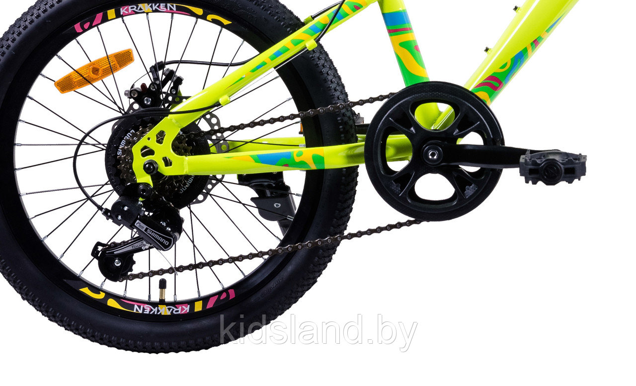 Велосипед Krakken Skully 20'' (желтый) - фото 6 - id-p178427911