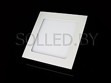Светодиодная панель белый квадрат 6W 121х121х14 белый теплый