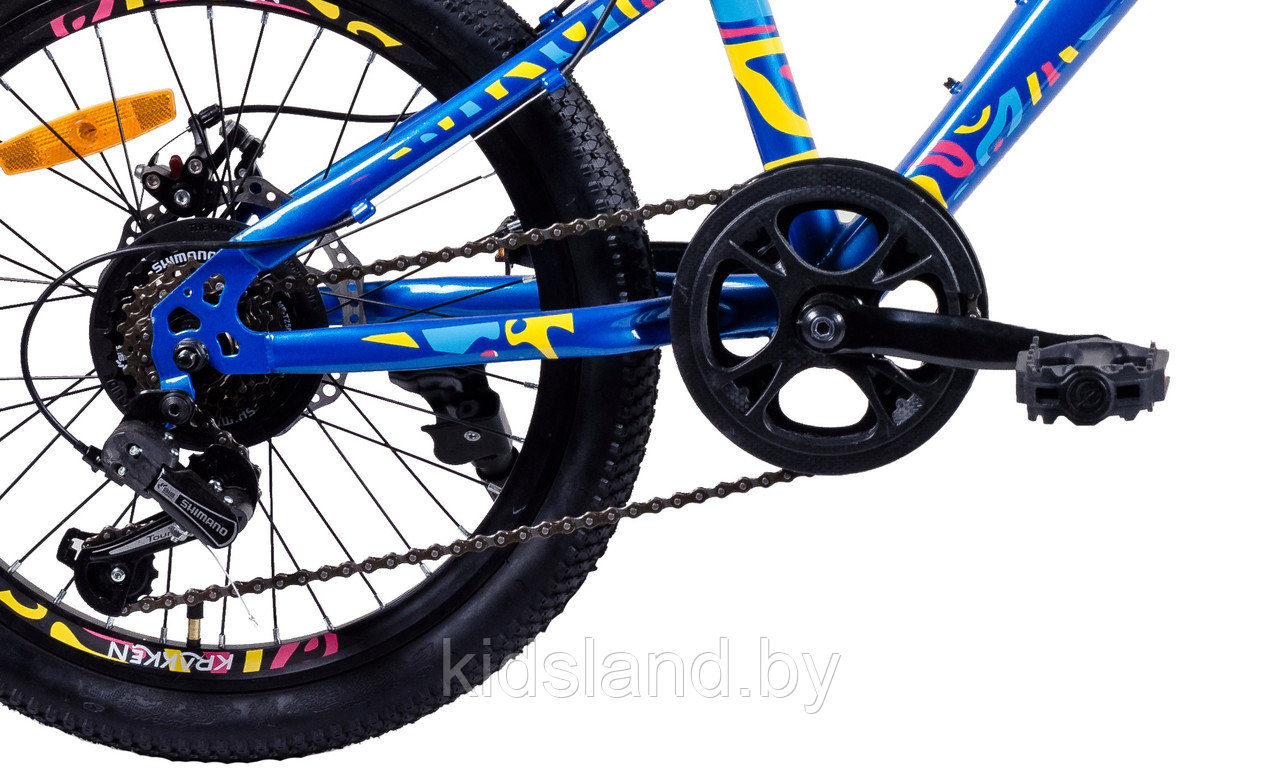 Велосипед Krakken Skully 20'' (синий) - фото 4 - id-p178433900