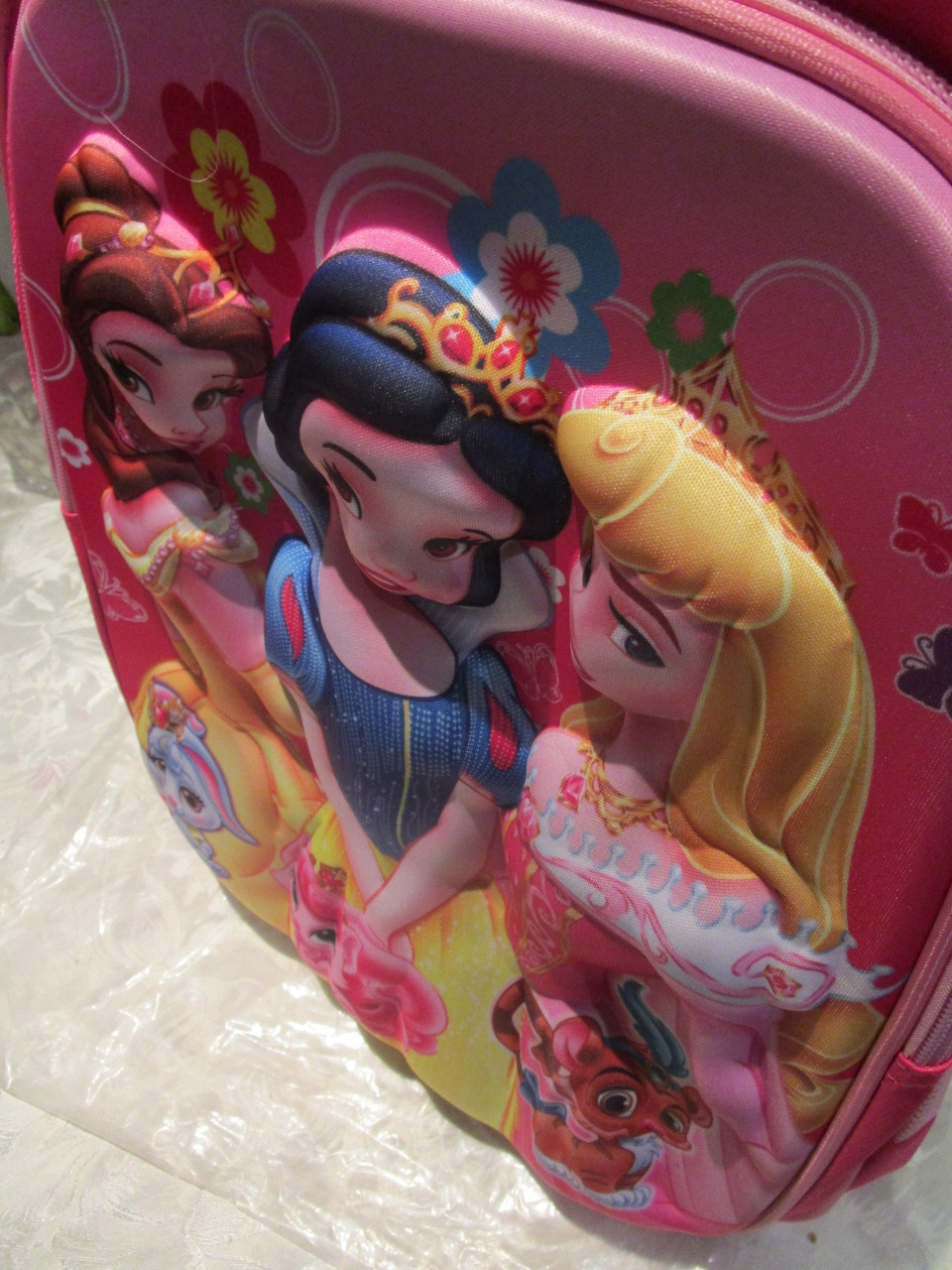 Рюкзак 3D детский розовый "ПРИНЦЕССЫ" - фото 4 - id-p22410503