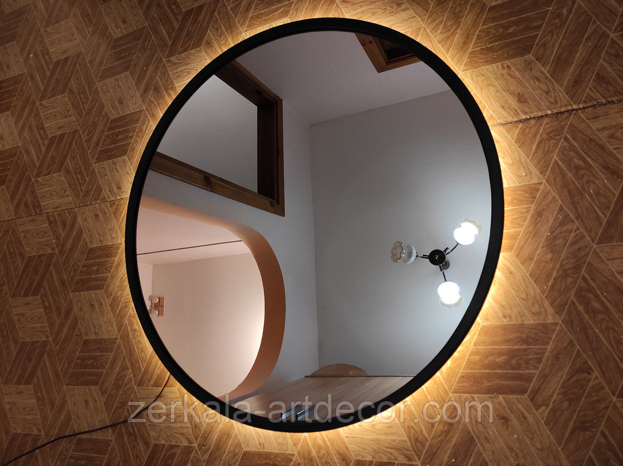 Зеркало круглое Svart с LED подсветкой. 1000 - фото 3 - id-p178433930