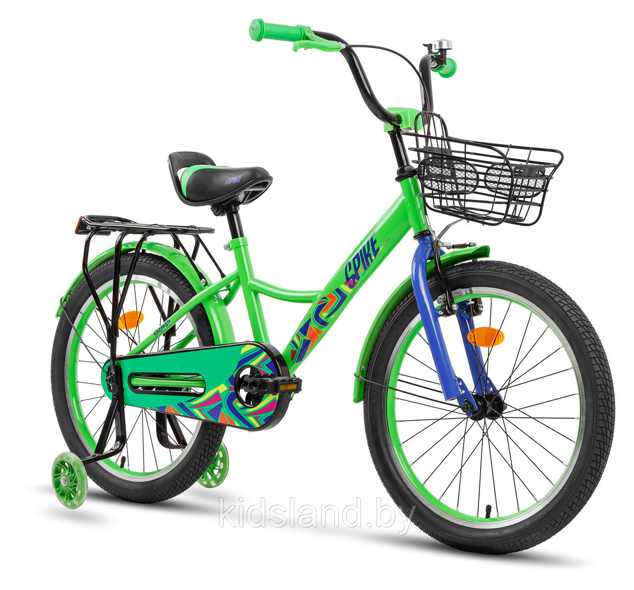 Детский велосипед Krakken Spike 16" (зеленый) - фото 2 - id-p178437435