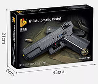 Конструктор Автоматический пистолет Panlos Brick Glock 18, 670010