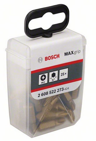 Бита BOSCH Набор бит 25шт.TicTac PH2 Max Grip, 25мм