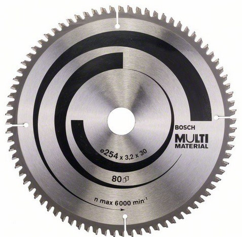 Пильный диск BOSCH 254Х30 80 GCM 10
