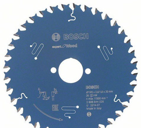 Пильный диск BOSCH Expert for Wood 165x30x2.6/1.6x36T