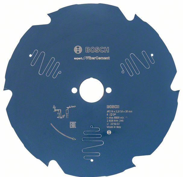 Пильный диск BOSCH Expert for Fiber Cement 216x30x2.2/1.6x6 T