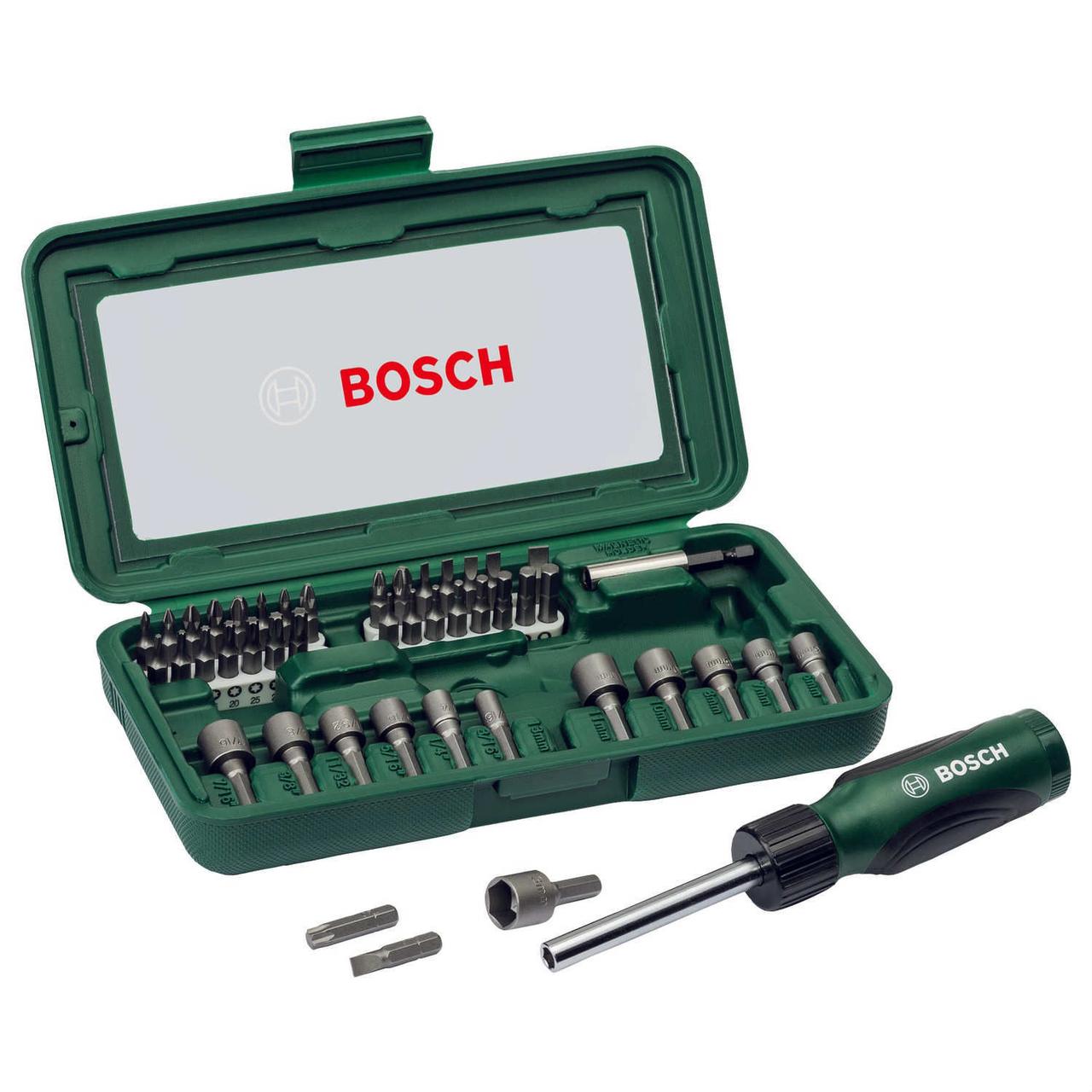 Набор бит BOSCH (46 шт.) + отвёртка
