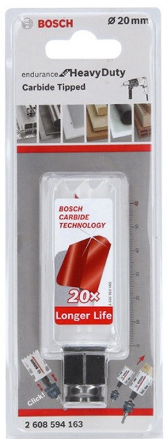 Твердосплавная коронка BOSCH HM- 20mm Endurance f/Heavy Duty