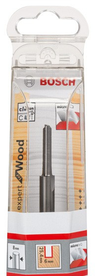 Фреза BOSCH пазовая Expert S8/D6/L25,4