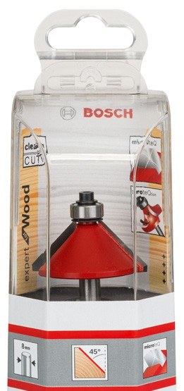 Фреза BOSCH фасочная Expert S8/D44/L18,5/45°