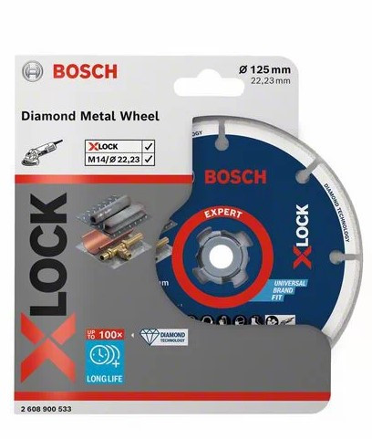 Оснастка X-LOCK BOSCH Алмазный диск по металлу 125x22,23 мм