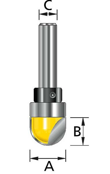 Фреза MAKITA пазовая 12х16х8х38х2Т