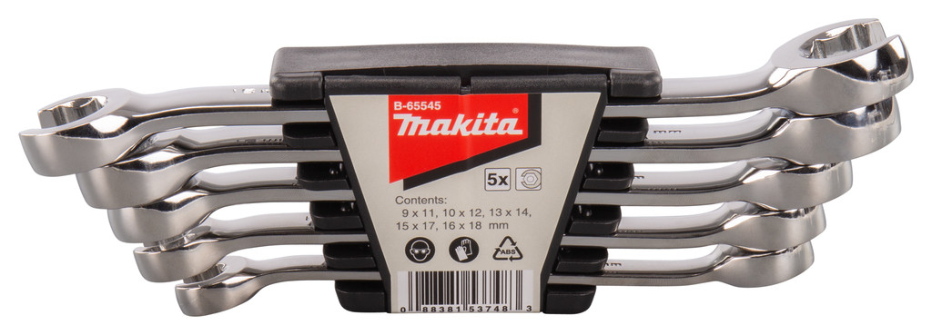 Ручной инструмент MAKITA Набор разрезных гаечных ключей 5 шт. B-65545