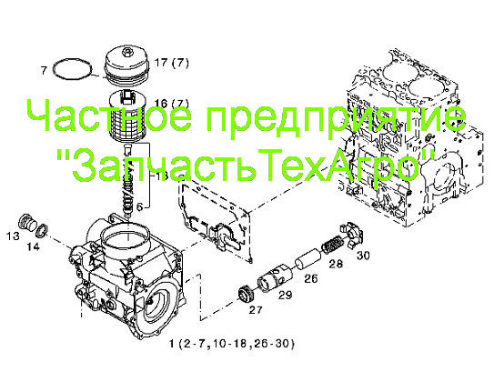 ПРОКЛАДКА МАСЛЯНОГО РАДИАТОРА (теплообменника) TCD6L2013 4V 04901716 - фото 2 - id-p170150696