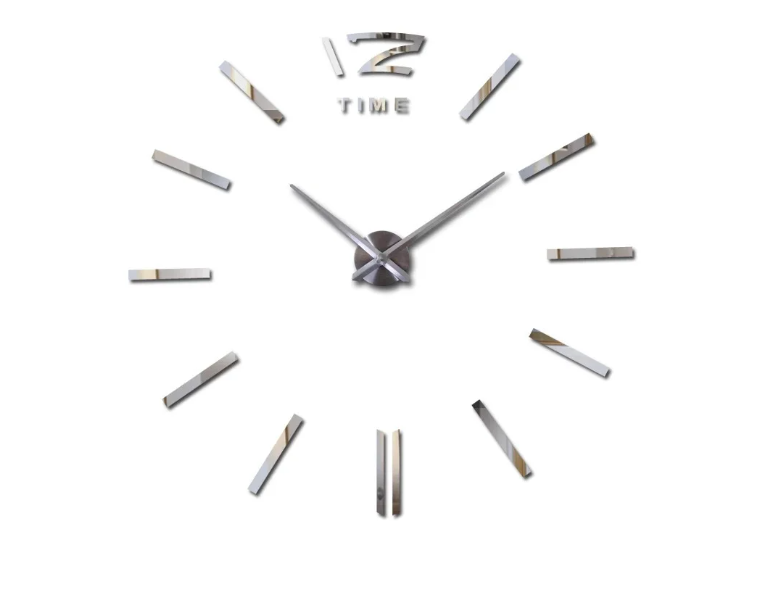 Часы настенные «Сделай сам» арабские цифры, серебро, от 80 до 120 см - фото 4 - id-p162482148