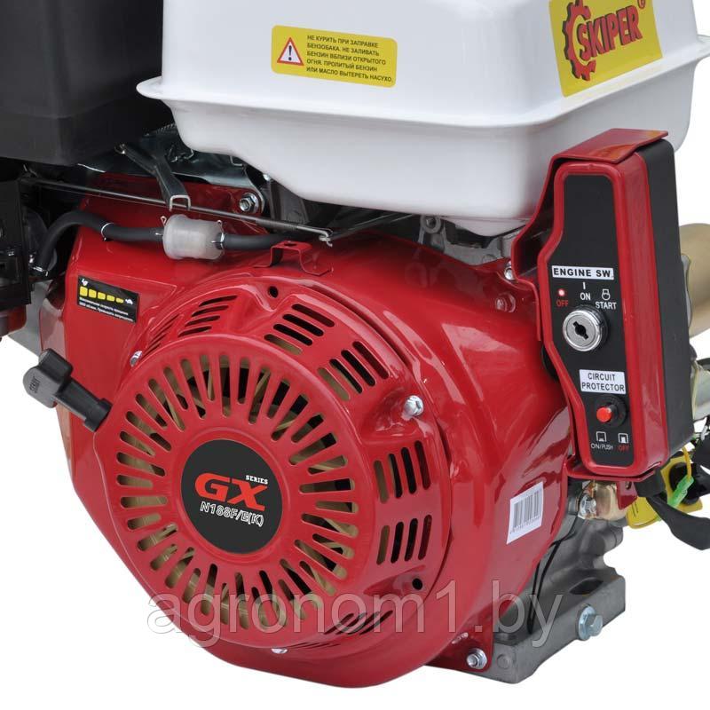 Двигатель бензиновый SKIPER N188F/E(K) (электростартер) (13 л.с., вал диам. 25мм х60мм, шпонка 7мм) - фото 3 - id-p178483193