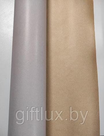 Бумага крафт Однотон 75 см * 100 см (40 гр) светло-серый, фото 2