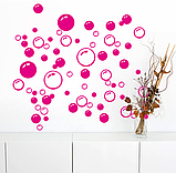 Наклейка для ванной «Пузыри, розовые», фото 2