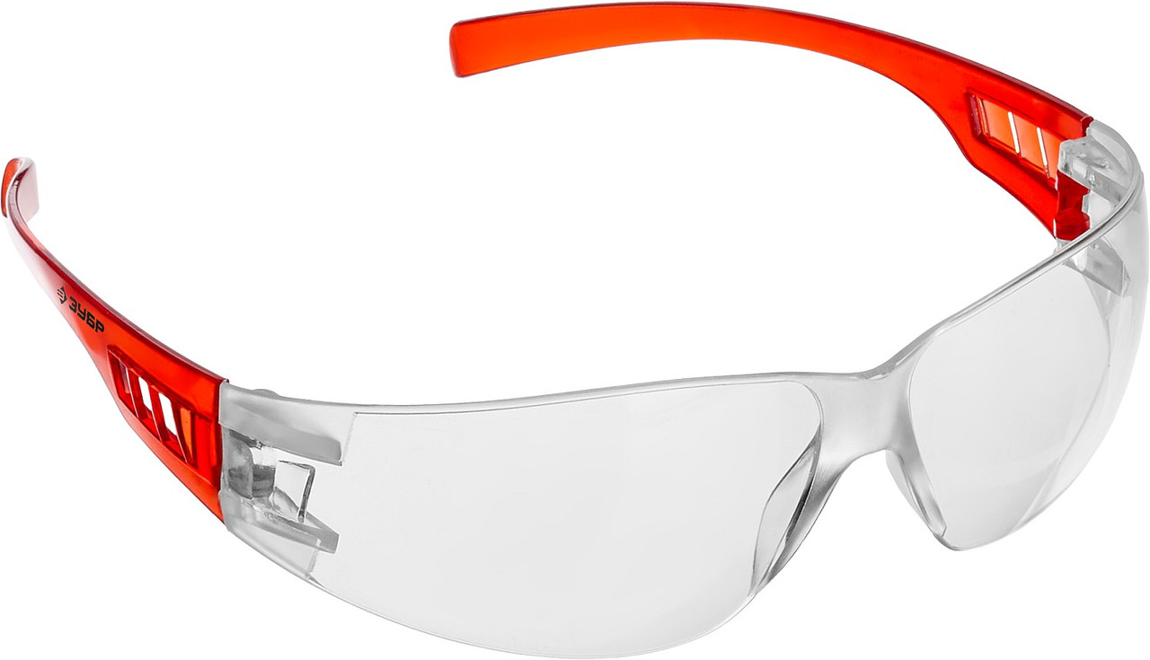 Облегчённые прозрачные защитные очки ЗУБР МАСТЕР широкая монолинза, открытого типа - фото 1 - id-p178271760