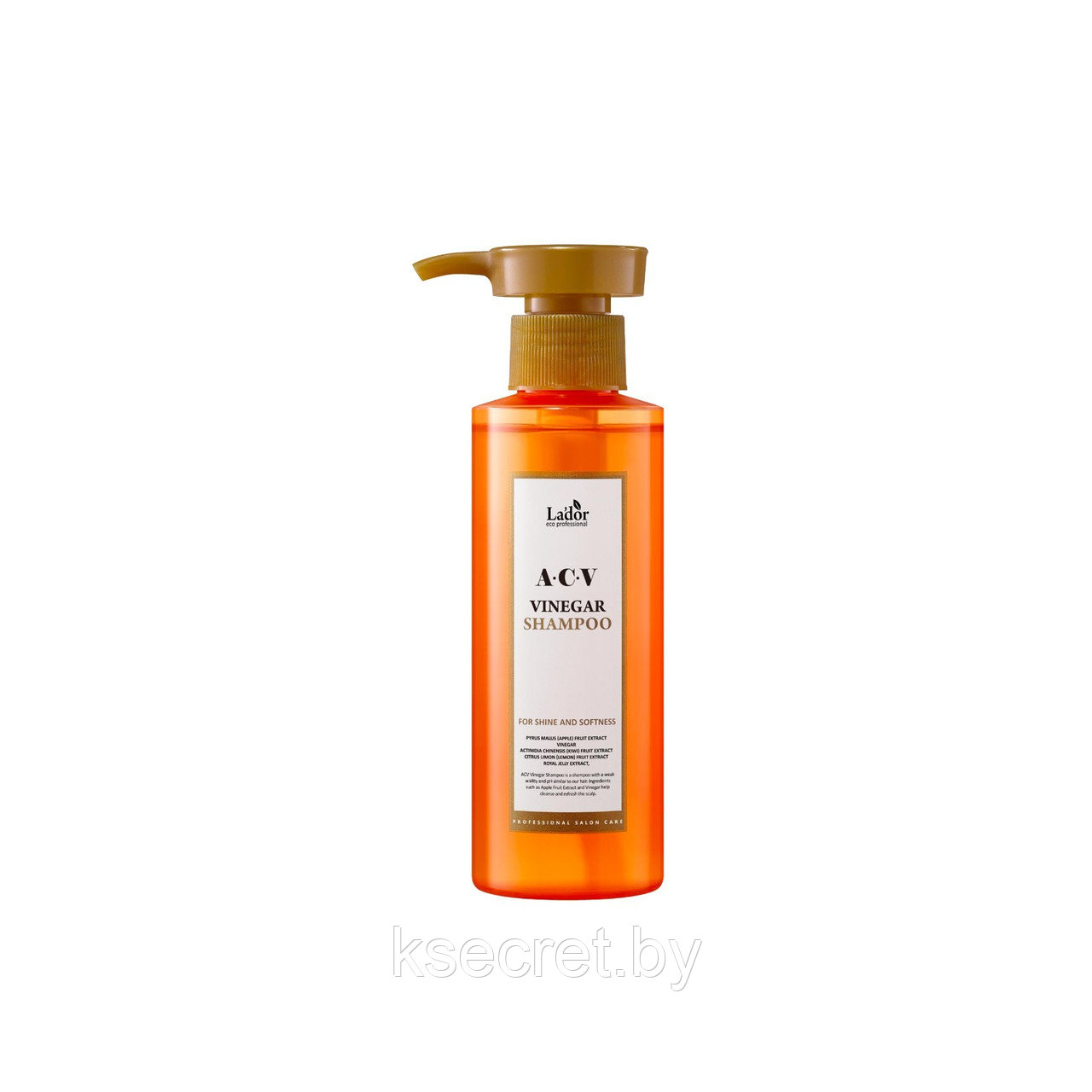 Шампунь с яблочным уксусом для блеска волос Lador ACV Vinegar Shampoo 150 мл - фото 1 - id-p178433929