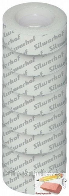 Клейкая лента Silwerhof 12 мм. х 33 м., 35 мкм., прозрачная, арт.426621(10) - фото 1 - id-p178506138