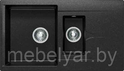 Мойка POLYGRAN BRIG-870 черный №16