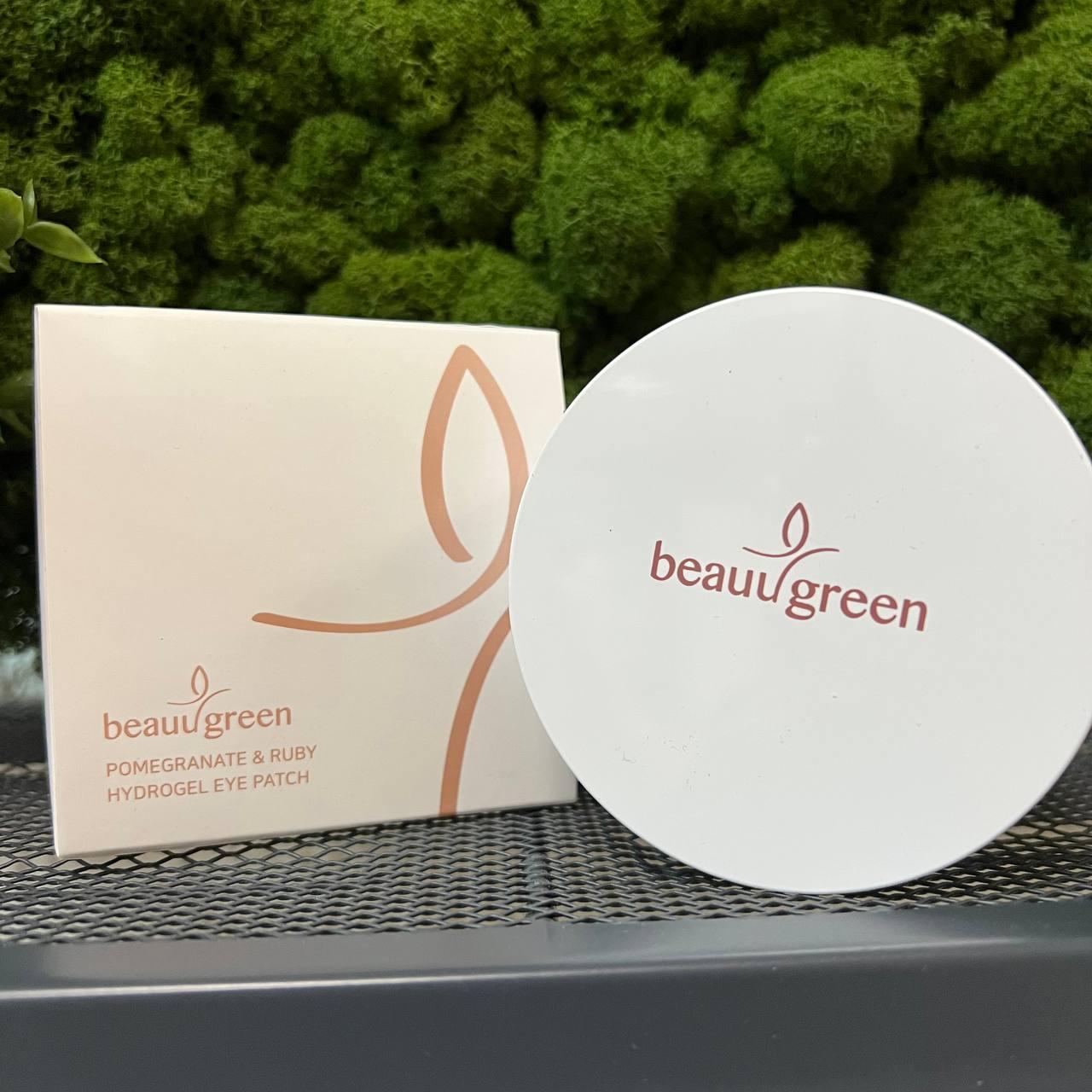 Гидрогелевые патчи для глаз с гранатом и рубином BEAUUGREEN Pomegranate and Ruby - 60 шт