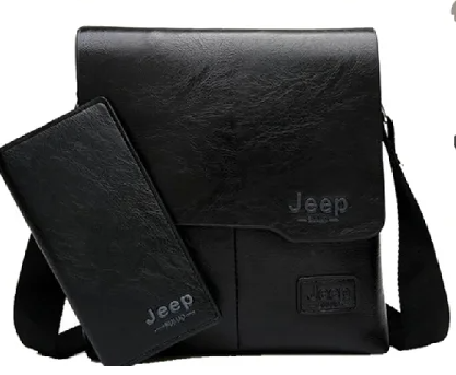 Мужская сумка и портмоне Jeep Buluo.Черный - фото 2 - id-p96932936