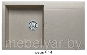 Мойка POLYGRAN GALS-860 серый №14