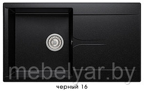 Мойка POLYGRAN GALS-860 черный №16
