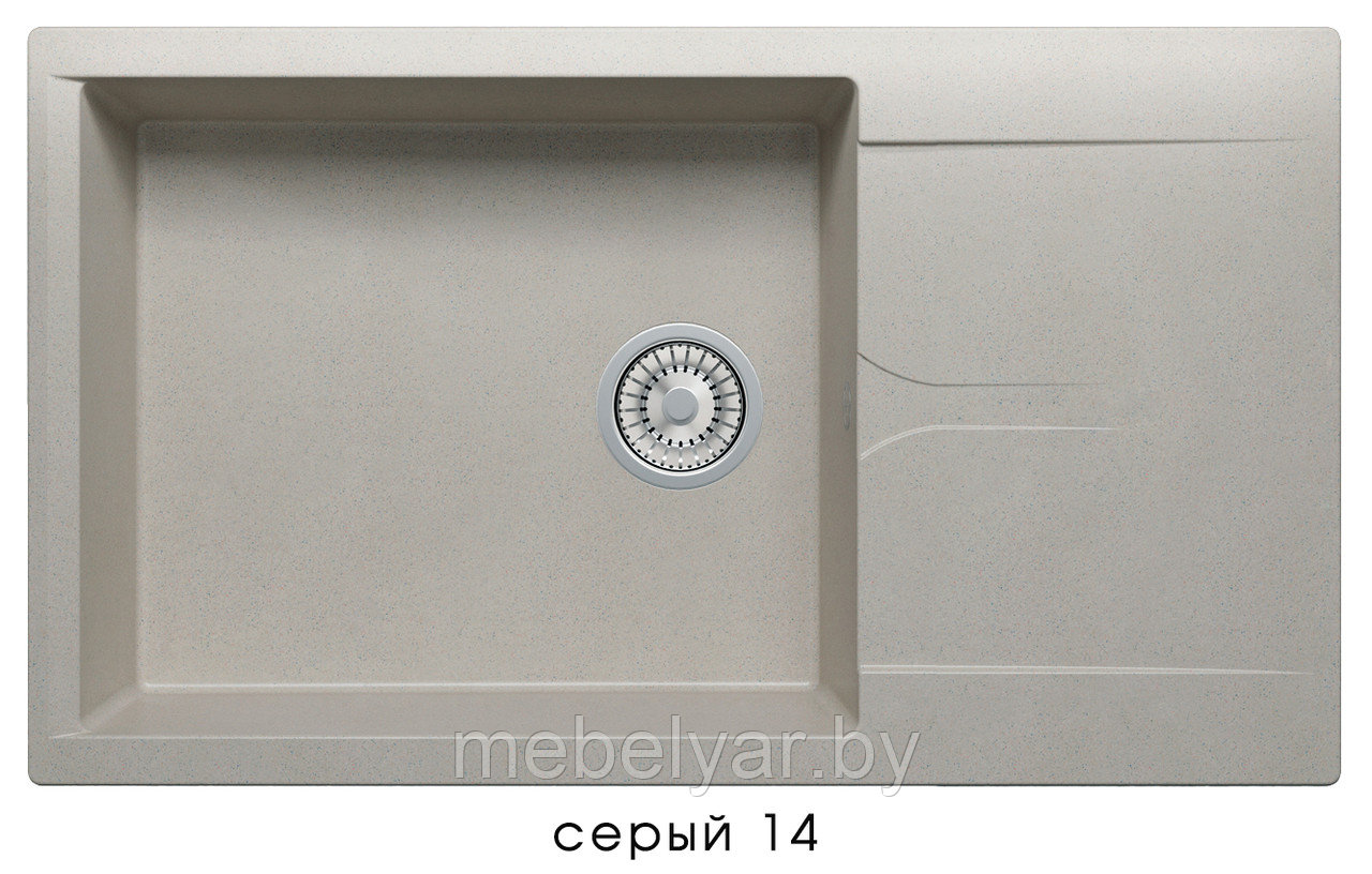 Мойка POLYGRAN GALS-862 серый №14