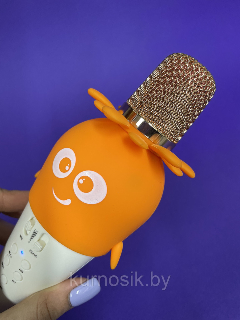 Микрофон детский беспроводной K5 розовый - фото 9 - id-p178511356
