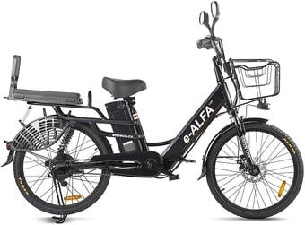 Электровелосипед Eltreco Green City E-Alfa Lux 2021 (черный) - фото 1 - id-p178511393