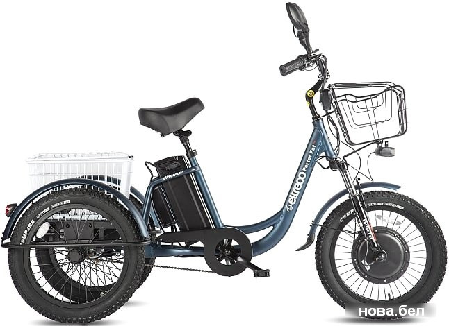 Электровелосипед Eltreco Porter Fat 700 (темно-синий) - фото 2 - id-p178511394