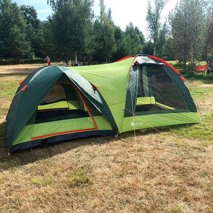 Палатка туристическая 4-х местная, MirCamping 1005-4, 2 в 1 с тамбуром-шатром